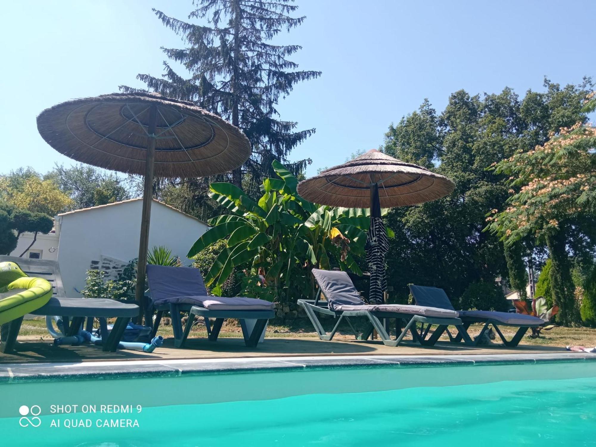 Mas Des Vignes Piscine Chauffee Bed & Breakfast Le Champ-Saint-Pere Exterior photo